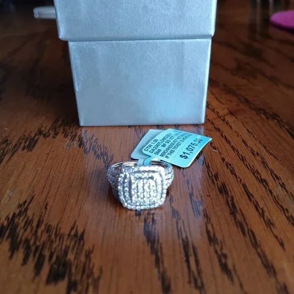 *PD* New Belk & Co.1 ct. t.w. Lab Grown Diamond Ring in Sterling Silver, size 7 - Picture 4 of 8